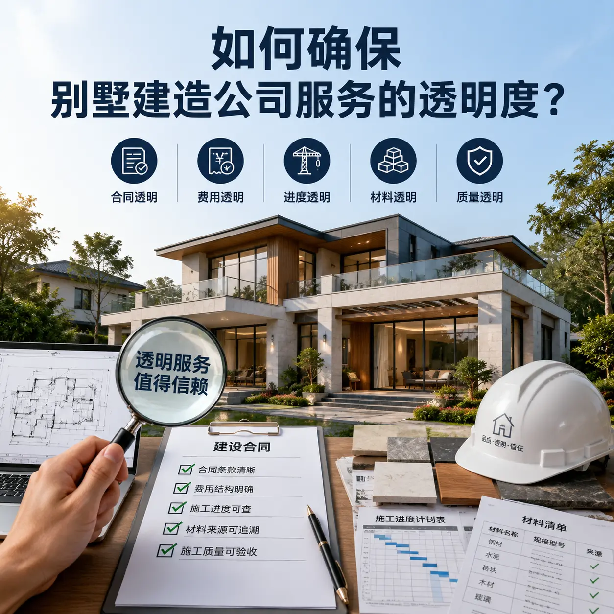 在 三都 如何确保别墅建造公司服务的透明度?