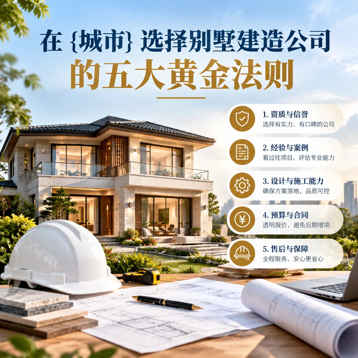在 三都 选择别墅建造公司的五大黄金法则