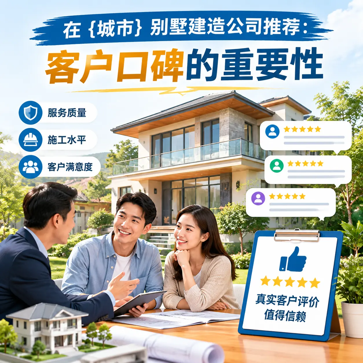 在 三都 别墅建造公司推荐：客户口碑的重要性