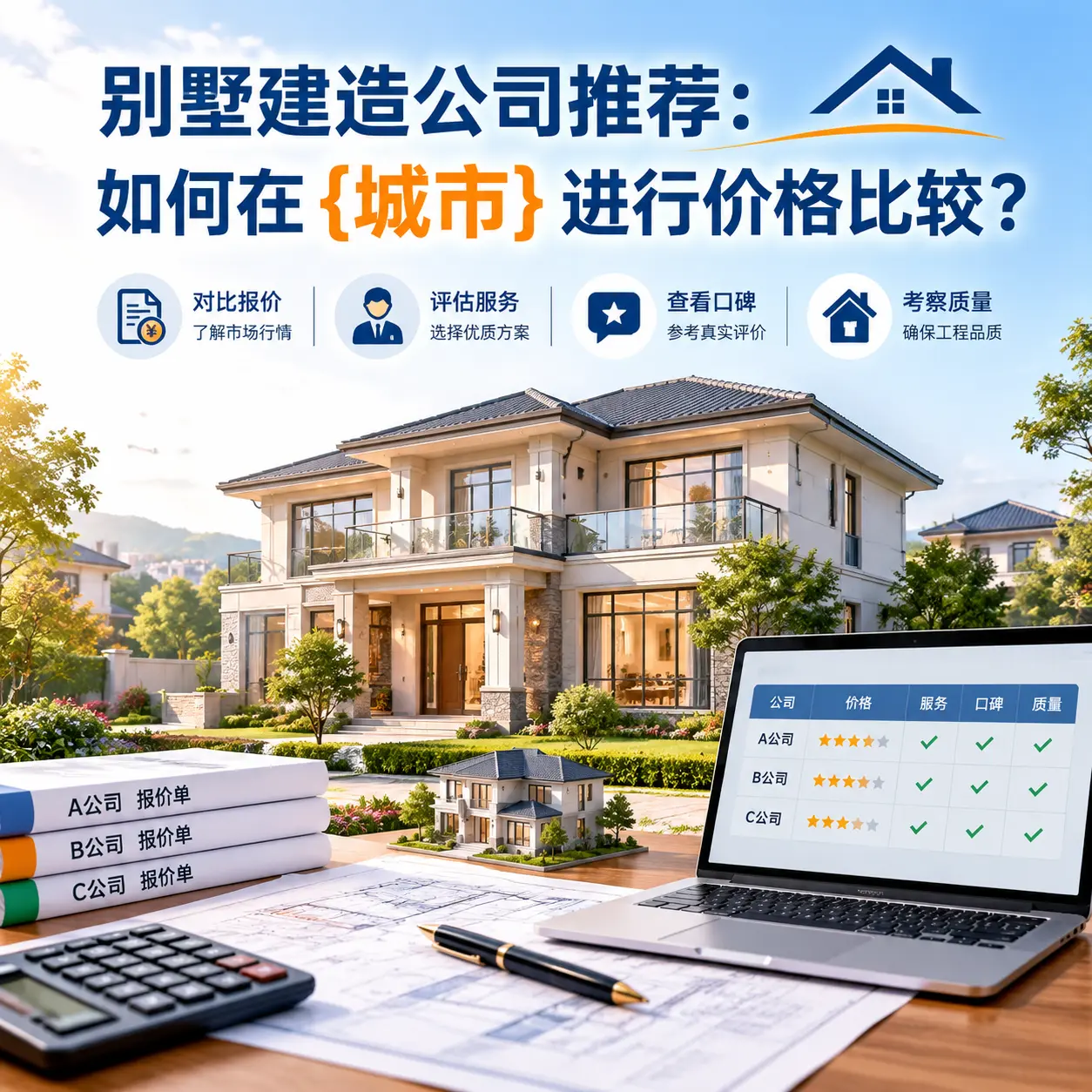 别墅建造公司推荐:如何在 三都 进行价格比较?