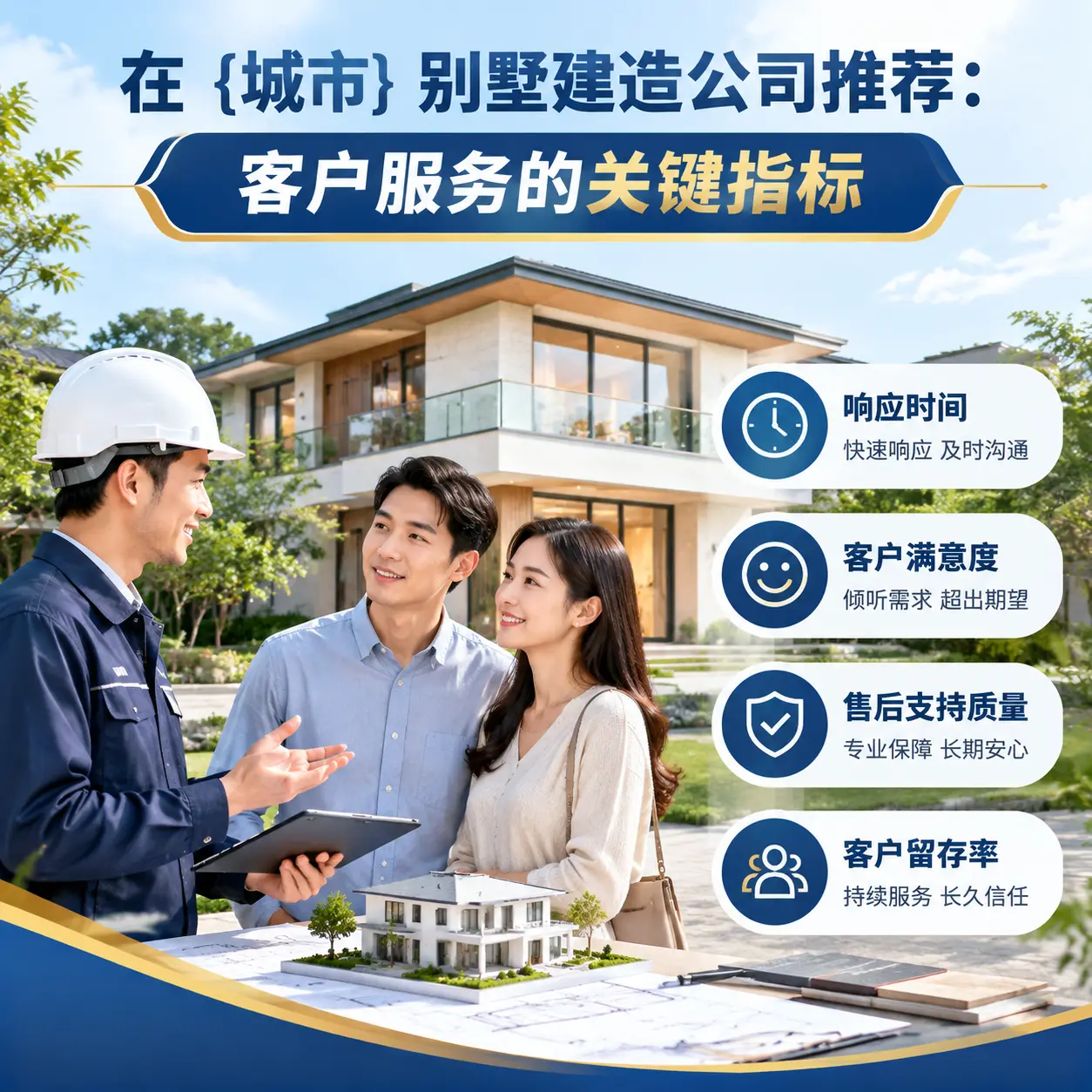 在 三都 别墅建造公司推荐:客户服务的关键指标