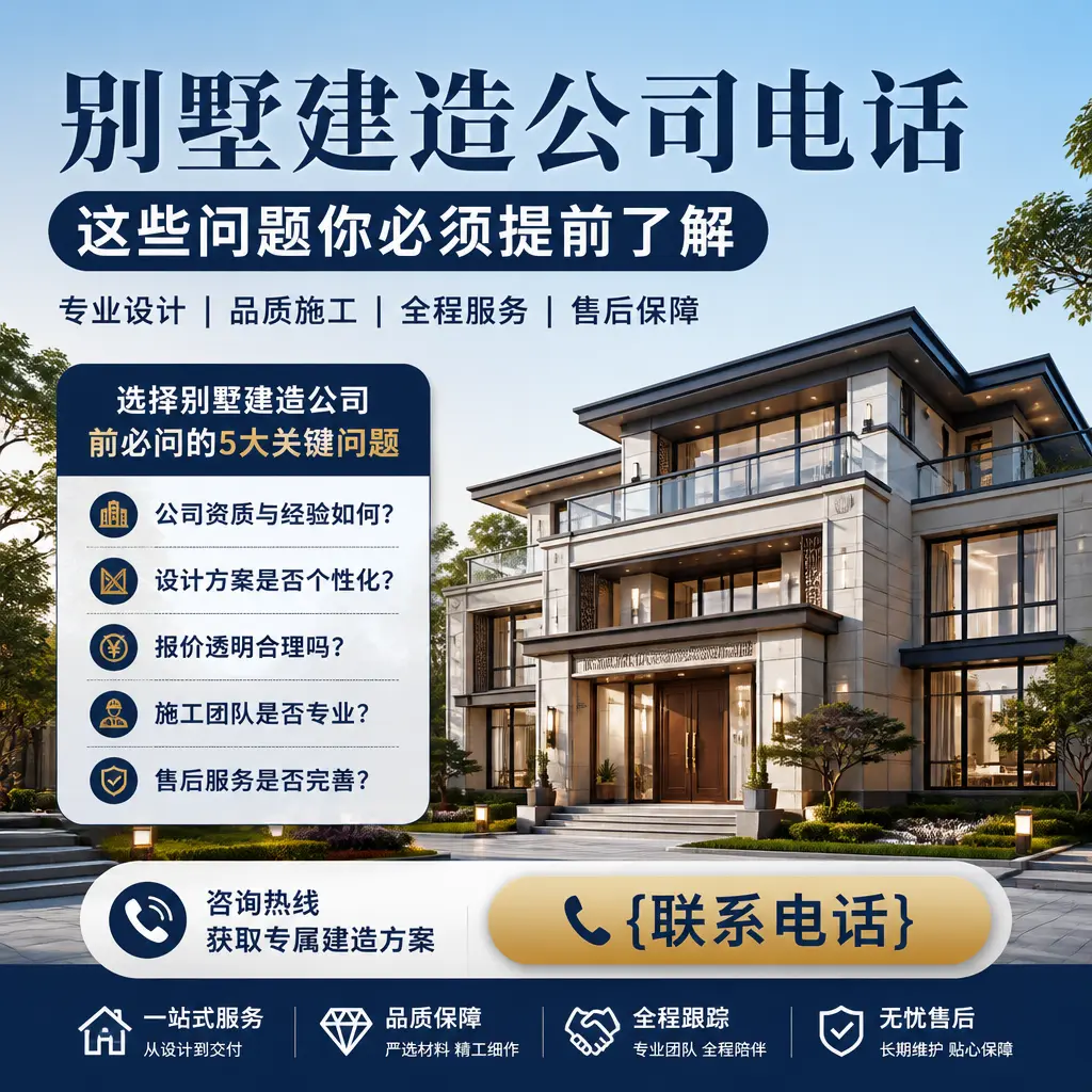 三都别墅建造公司电话,这些问题你必须提前了解