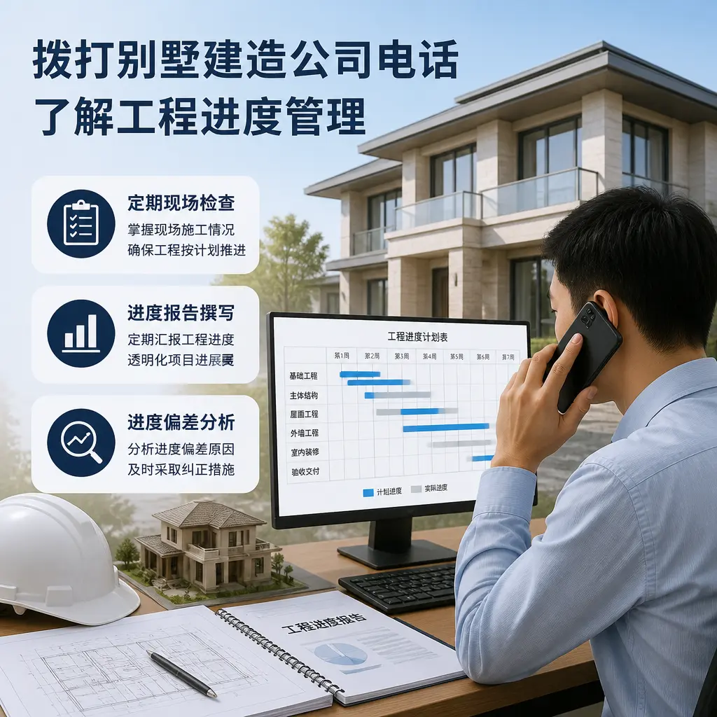 拨打三都别墅建造公司电话,了解工程进度管理